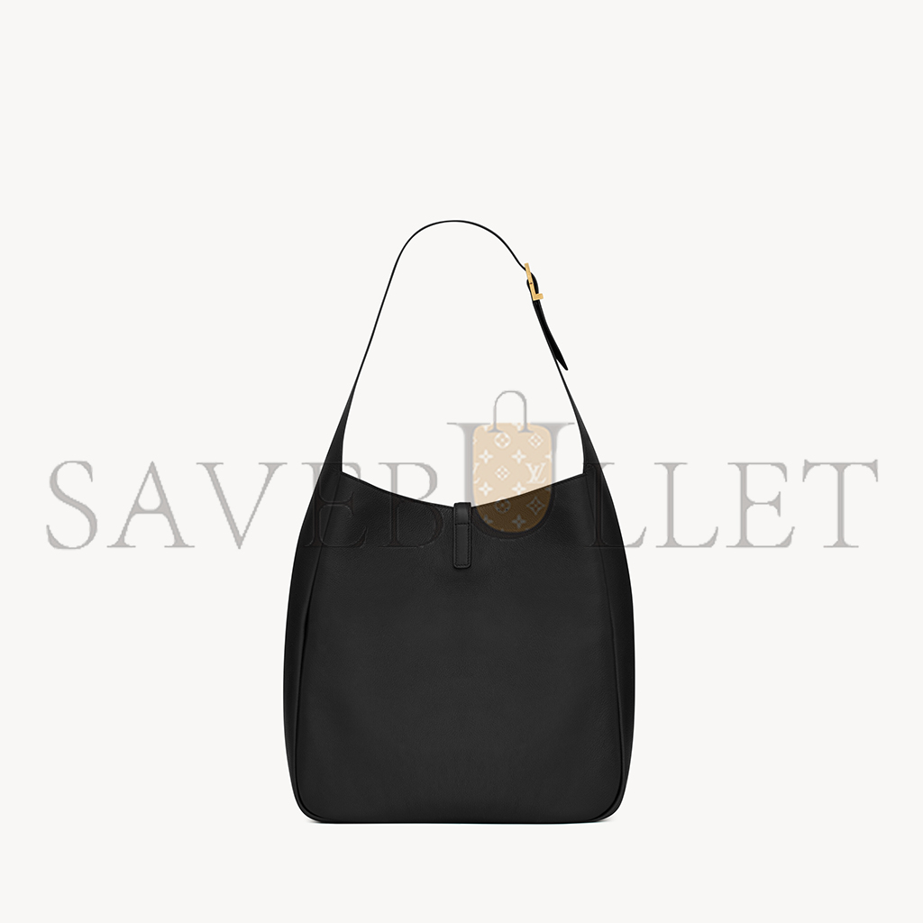 y*l le 5 À 7 S*pple large in grained leather 753837aaauq1000 (31*30*13cm)